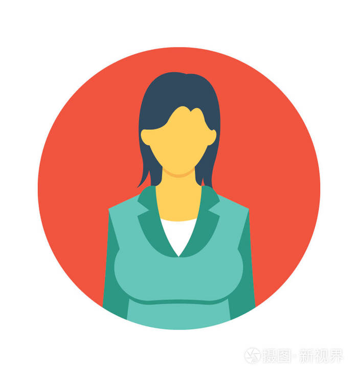 女教师矢量图标