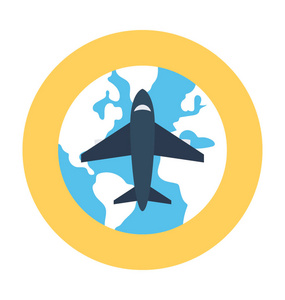 航空运输矢量图标图片