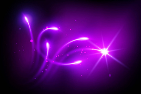 浅紫色发光效果星光闪耀的背景