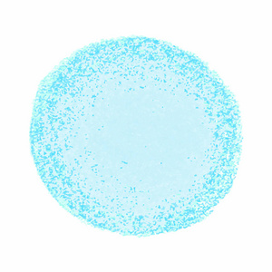 蓝色水彩染色孤立在白色背景
