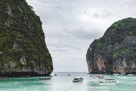 位于泰国皮皮岛的玛雅湾 海滩