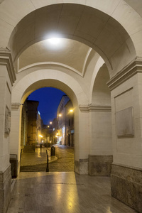 列蒂 意大利, 历史建筑在晚上
