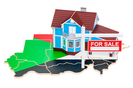 物业出售和租金在苏丹的概念。房地产标志, 3