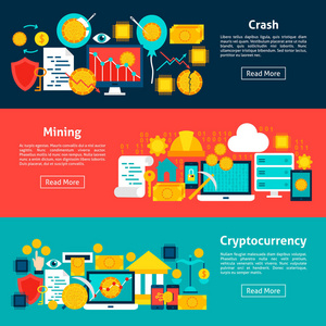 Cryptocurrency 水平横幅