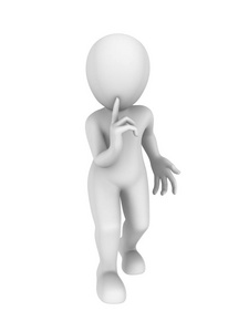 这是个秘密! 三维插图.照片