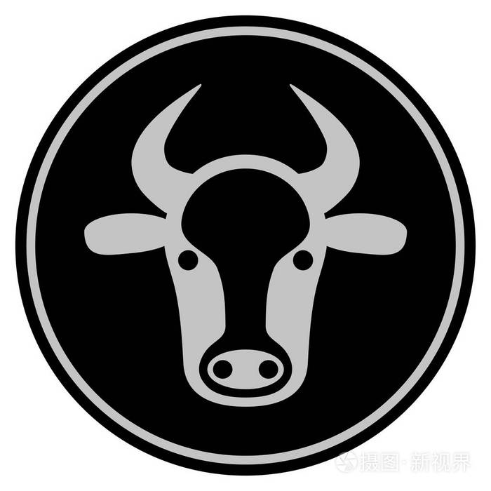 母牛头黑硬币