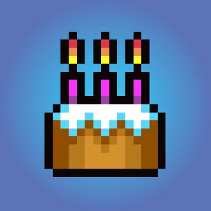 像素艺术蛋糕图片-像素艺术蛋糕素材-像素艺术蛋糕插画-摄图新视界