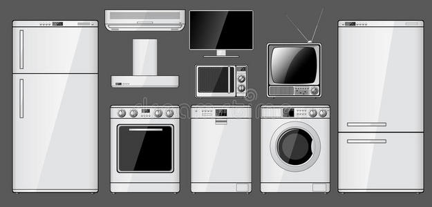 一套实用的家用电器图片