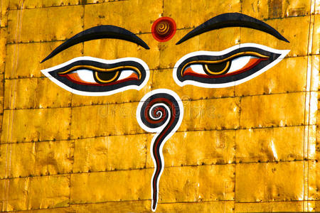 尼泊尔的象征，加德满都的佛眼。