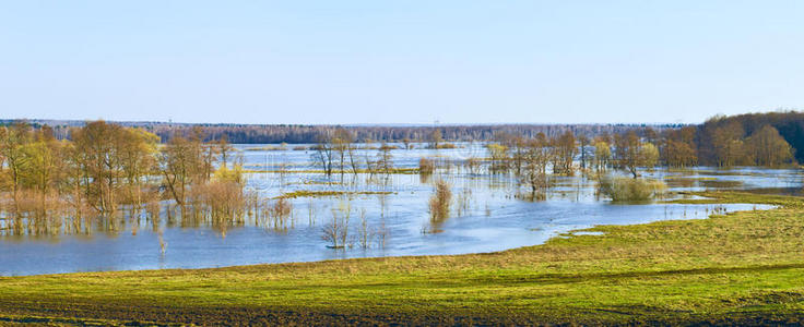春季洪水图片