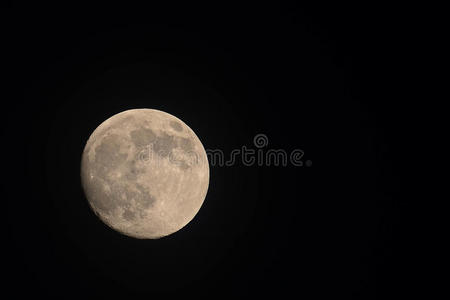 阿迪朗达克的超级月亮图片