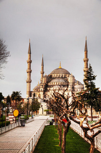 伊斯坦布尔苏丹艾哈迈德清真寺蓝色清真寺