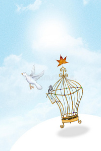 鸟的笼子里图片