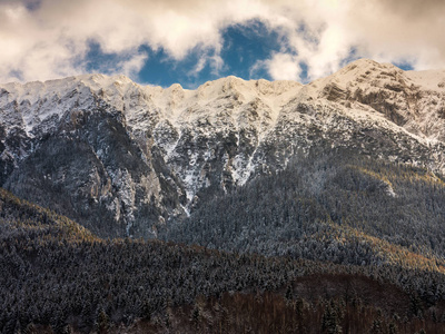 高山积雪覆盖