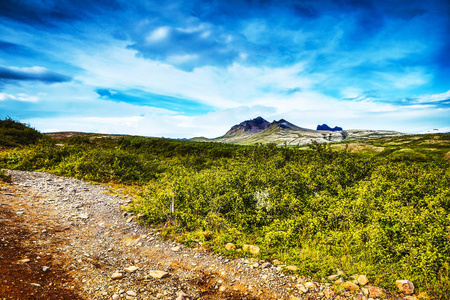 美丽的冰岛自然风景。