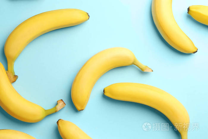 成熟香蕉的颜色背景