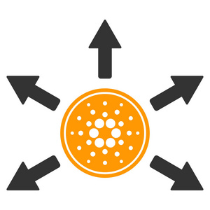 Cardano 硬币分布箭头平面图标