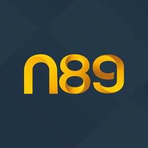 N89联合字母和数字标志矢量图