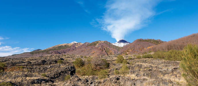 埃特纳火山火山西西里意大利