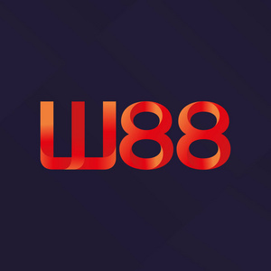 W88联合字母标志矢量图