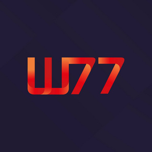 W77联合字母标志矢量图