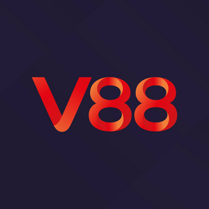 V88 字母和数字号码徽标图标