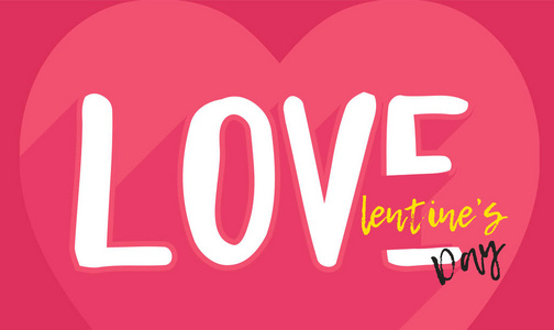 s day in love flat design background vector graphic. Banner or c