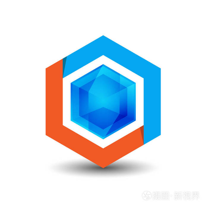 六边形logo的象征意义图片