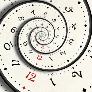 高分辨率超现实时钟模式背景时尚时钟.