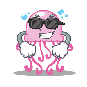 超酷人物超酷可爱水母卡通人物照片