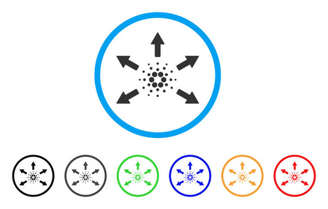 Cardano 花箭头圆角图标