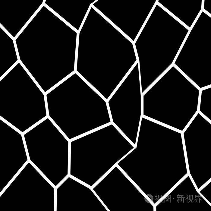 黑白不规则马赛克模板