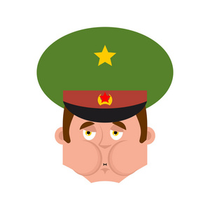 士兵脸令人作呕状态照片