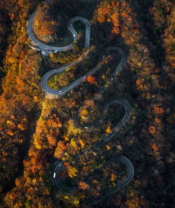 日本秋季日航的蜿蜒道路