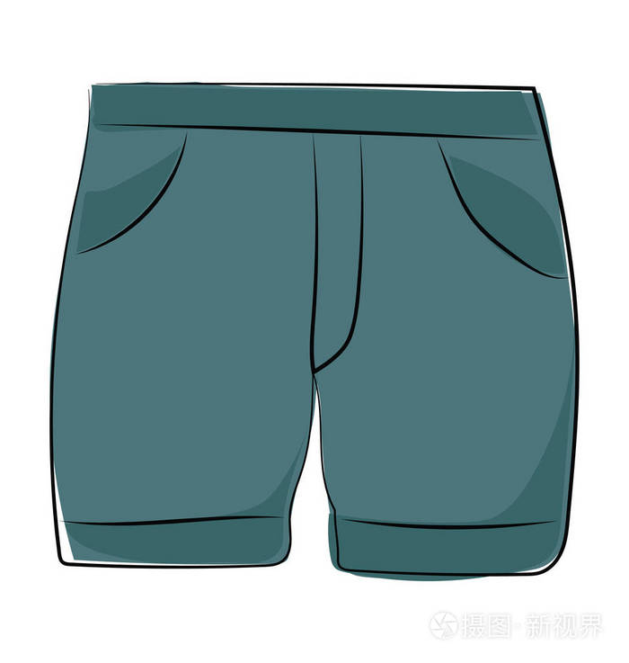 短裤粗略的彩色矢量图标插画-正版商用图片10yeuc-摄图新视界