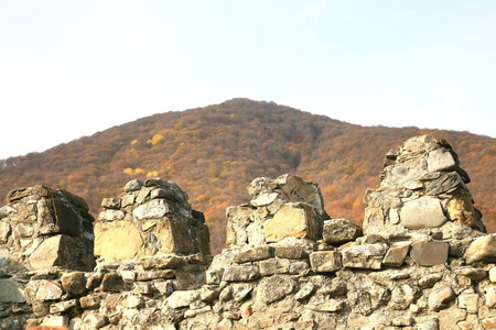 格鲁吉亚第比利斯附近的 Ananuri 城堡建筑群