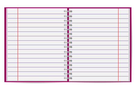 在透明背景下打开空白杂志模板.横向目录, 书.样机小册子.矢量照片