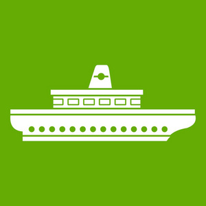 乘客船图标绿色