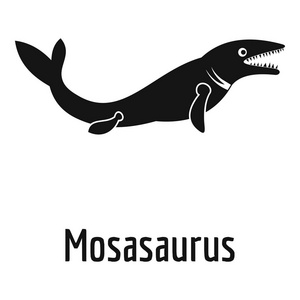 Mosasaurus 图标, 简单样式