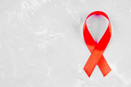 世界艾滋病日概念的红丝带意识图片