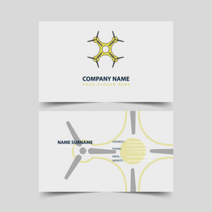 无人机店名片设计模板图片