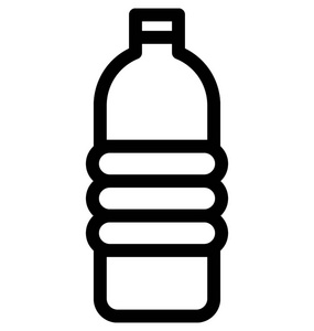 水瓶矢量线图标