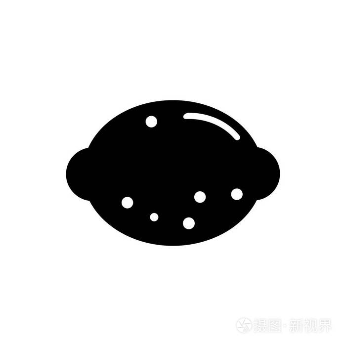 柠檬图标在时髦的扁平风格隔离白色背景用于网站设计徽标应用程序ui的