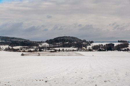 Studnice 附近的冬季景观