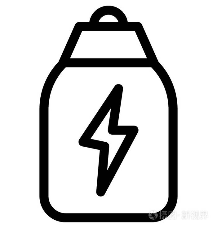 能量饮料矢量线图标插画-正版商用图片10zk30-摄图新视界