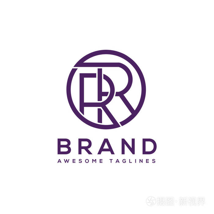 R logo vector template.