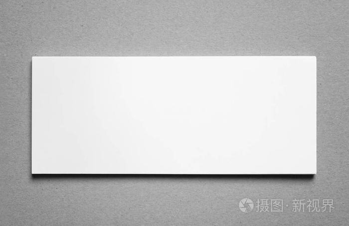 灰色背景上的空白卡设计模拟