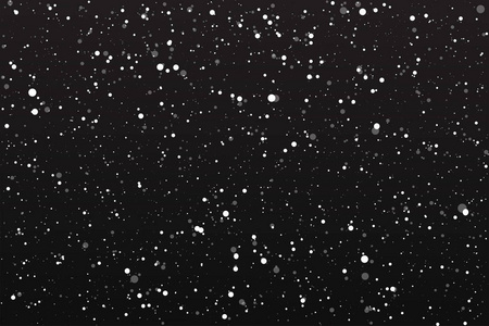 黑色背景矢量插图的夜幕降雪图片