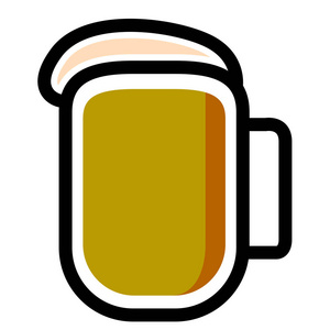 孤立的啤酒图标