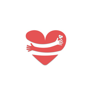 拥抱自己的标志.爱 yoursel照片